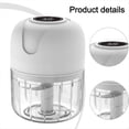 thumbnail image 4 of Picadora de Eléctrica, Miniprocesador de Alimentos Recargable por USB, Picadora de Eléctrica de 250 Ml, Picadora de Verduras Portátil B, 4 of 5