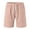 Pink, variant on Hogleaql Mens Cotton Linen Shorts Elastic Waist Drawstring Casual Summer Beach Lounge Shorts Khaki S