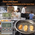 thumbnail image 5 of LINKPAL Precision Products Instant Remote Read Wired Probe Digital Meat Food Grill BBQ Cooking Kitchen Thermometer with Timer Alarm, 5 of 7