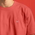 thumbnail image 5 of Dalix Lil Smile Midweight Garment Dye Soft Tee Short Sleeve Cotton Shirt Mens in Flamingo XS X-Small, 5 of 5