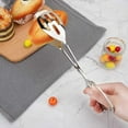thumbnail image 4 of UU&T 2 Pcs Salad Tongs, 10'' Stainless Steel Kitchen Tongs, for Baking Cake Buffet Pasta Restaurant Home Kitchen Gadgets, Dishwasher Safe, 4 of 9