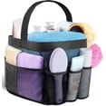 thumbnail image 1 of Organizador de ducha portátil de malla para dormitorio universitario con 8 bolsillos, cesta colgante, bolsa de ducha de secado rápido para baño., 1 of 5