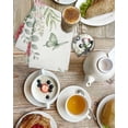 thumbnail image 4 of Spring Roses Kitchen Dish Towels for Drying Dishes Set of 3, Garden Botanical Leaves Butterflies Waffle Weave Microfiber Hand Tea Bathroom Towels Quick Dry & Absorbent Towel 15.7x23.6, 4 of 7