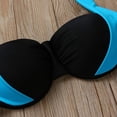 thumbnail image 5 of Traje de baño de bikini sexy para mujer, trajes de baño de cintura alta, traje de baño con cuello halter y push-up, 5 of 5