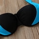 thumbnail image 5 of Traje de baño de bikini sexy para mujer, trajes de baño de cintura alta, traje de baño con cuello halter y push-up, 5 of 5