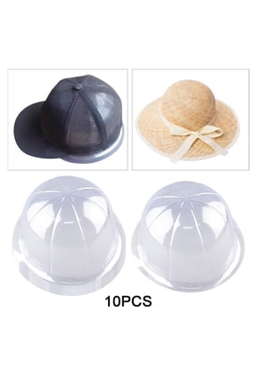 10 Pieces Caps Display Supports Hard Hat Insert, Portable Hat Support Holders Bump Caps Insert for Manufacturing Rail Transit