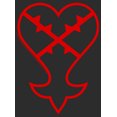thumbnail image 2 of Women's Kingdom Hearts 1 Inverted Evil Symbol Graphic Tee Black Small, 2 of 4
