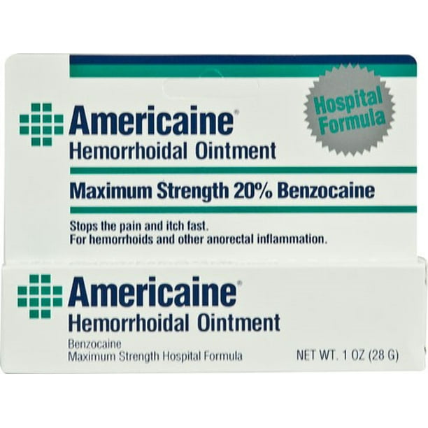 Americaine Hemmorrhoidal Ointment Cream, 1 Oz - Walmart.com - Walmart.com