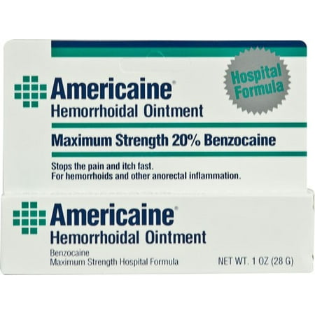 Aromatic Nose Ointment - Americaine Hemmorrhoidal Ointment Cream, 1 Oz