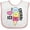 White and Pink, variant on Inktastic I Love Ice Cream with Cute Ice Cream Cone Boys or Girls Baby Bib