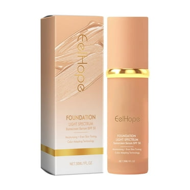 Eelhope Warm Up Liquid Foundation, Natural Lightweight Concealer Moisturizing Liquid Foundation Brightening And Rejuvenating
