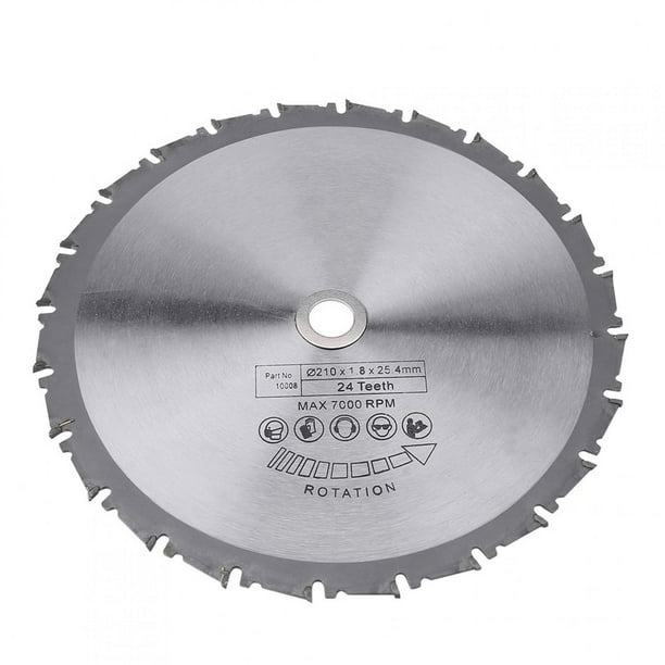 Disco De Corte De Carburo Smooth Cuts, Hoja De Sierra De 210x25,4 Mm, 24 Dientes Para Cortar Madera ANGGREK Otros