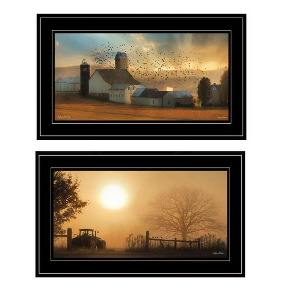 "Light of a New Day Collection" Framed Wall Art for Living Room Decoration
