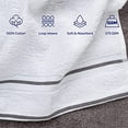 thumbnail image 4 of Bedford Home Rio 8 Piece Cotton Towel Set - White & Silver, 4 of 7