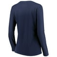 thumbnail image 3 of Women's Majestic Navy Cleveland Indians Heart & Soul Long Sleeve V-Neck T-Shirt, 3 of 3