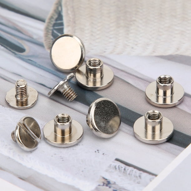 20 Remaches De Perilla En Forma De Estrella Plateados - Para Decorar Zapatos De Cuero, Ropa Y Manualidades, Tamaño 12 Mm (0.5 Pulgadas)