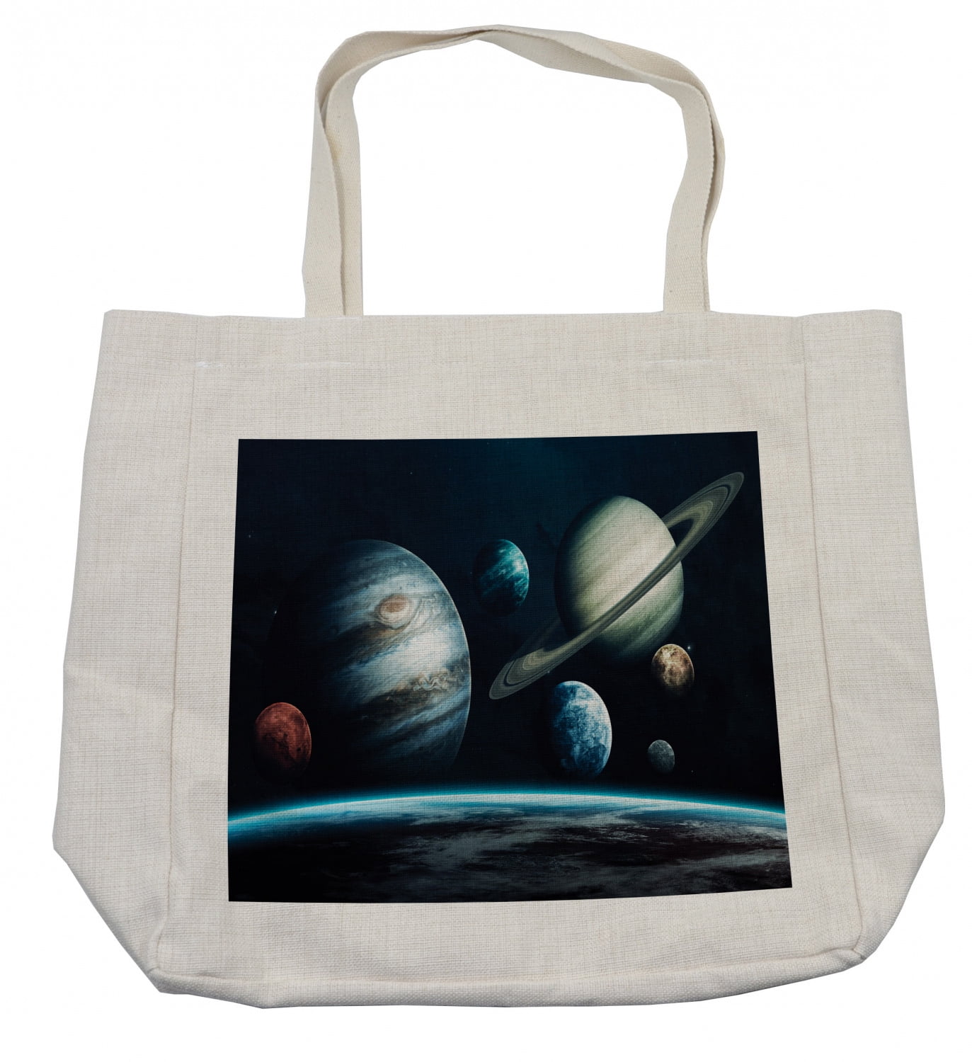 Space Shopping Bag, Planets of the Solar System Space Theme Galaxy ...