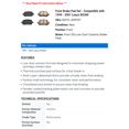 thumbnail image 2 of Front Brake Pad Set - Compatible with 1999 - 2001 RX300 2000, 2 of 2