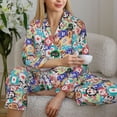 thumbnail image 6 of Sikiie Colored Casino Chips Women's Long-Sleeve Shirt and Full-Length Bottom Pajama Set (s-xxl)-Large, 6 of 7