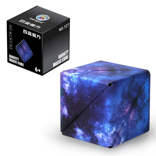 Cubo Magnético Cubo magnético 3D Juego interactivo Cubo de rompecabezas geométrico para niños Azul estrellado Ndcxsfigh Libre de BPA