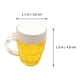 thumbnail image 2 of KAKOWELY 3 piezas de simulación de vaso de cerveza para decoración de tartas, accesorios para tartas del Día del Padre, color amarillo, 2 of 4