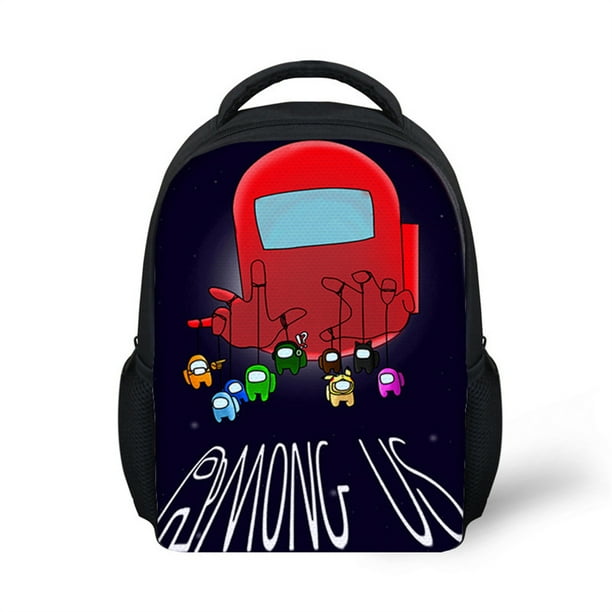 Kids Game Among Us Backpacks for Boys Game Crewmate Characters Print