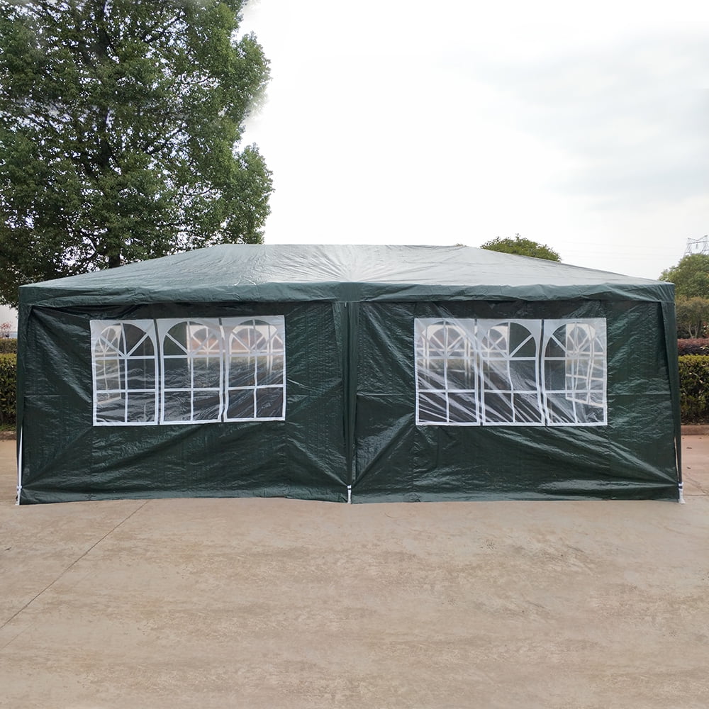 3m x 6m 120g Waterproof Outdoor PE Garden Gazebo Marquee Canopy Party Tent New 