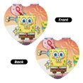 thumbnail image 2 of Pofeuu SpongeBob SquarePants for Portable Pocket Makeup Mirror PU Cover Compact Travel Mirror with Normal and Magnifying Double Sided Glass-Round Shape-Heart Shape, 2 of 9
