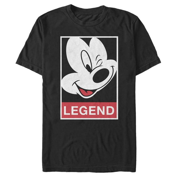 Men's Mickey & Friends Legend Poster Graphic Tee Black X Large