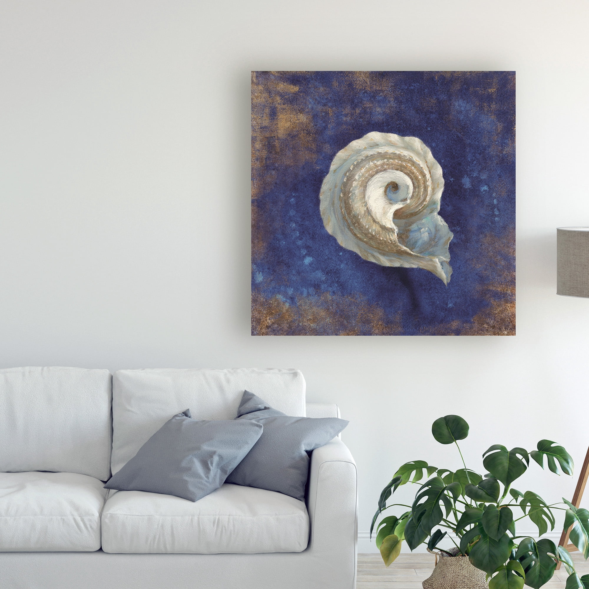 Trademark Fine Art 'Treasures from the Sea Indigo III' Canvas Art by Danhui Nai
