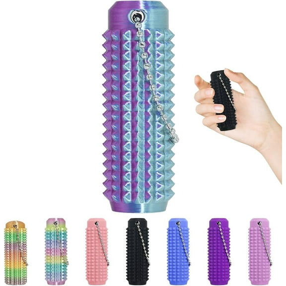 Little Fidget Toys,Pain Stim Fidget Toy Reduce Stress for Adults,Anxiety Relief Pain Stim,Spiky Fidget Keychain for Anxiety and Stress Reduction,Novelty Gifts for Friends 1PCS