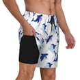 thumbnail image 3 of Fotbe Party Shark Cute Men’s Swim Trunks Quick Dry Swim Shorts Board Shorts with Mesh Lining-X-Large, 3 of 9