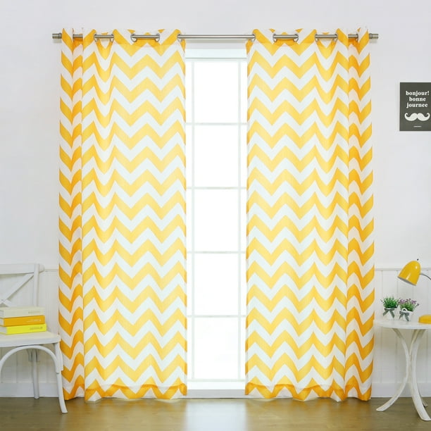 Featured image of post Yellow Chevron Curtains Walmart