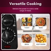 2 Slice Toaster Oven with Time and Temp Knobs