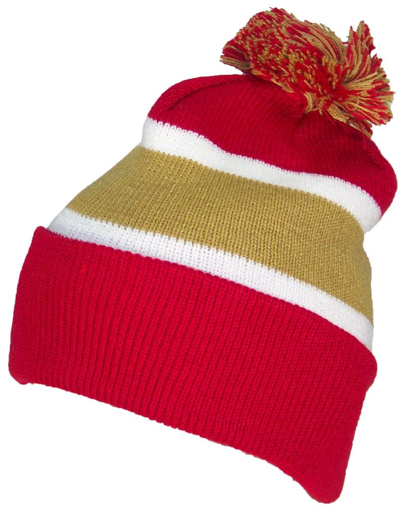 Best Winter Hats Quality Cuffed Hat with Large Pom Pom (One Size)(Fits