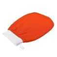 thumbnail image 2 of Cateissary Cepillo corporal de fibra, fácil de lavar, exfoliante de piel, bronceado sin sol, guante exfoliante para ducha, guantes exfoliantes naranja, 2 of 6