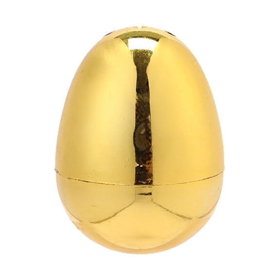 Mozhitti 10cm Pure Gold Easter Painted Electroplated Egg Plastic Golden Egg Electroplated Large Egg Printed Egg Opening