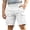 White, variant on Boys Solid Casual Linen Shorts Cargo Style Knee Length Autumn Outdoor Play for Kids Army Green 4 Years-5 Years