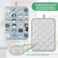 thumbnail image 6 of Yayeee Pot Holders Kitchen Heat Resistant with Pockets 7"x9.8" Cotton Oven Cooking Hot Pads, Vibrant Cute Cat, 6 of 7