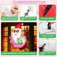 thumbnail image 5 of Christmas Inflatable Santa Claus 5.3FT Pink Santa Inflatable Decoration Built-in LED Lights Christmas Blow Up Santa Decorations Xmas Holiday Yard Lawn Party Garden Outdoor Decor, 5 of 7