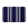 thumbnail image 3 of Upscale Getaway Dashing Stripe Purple Stripe Print Bath Mat, 3 of 5