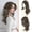 Ash Brown Grey, variant on Layered Wigs with Lace Front Hairline Long Wavy Natural Looking Middle Part Synthetic Hair Wig for Women Daily Party Costume,Ash Brown Grey