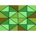 thumbnail image 1 of Ahgly Company Machine Washable Indoor Rectangle Transitional Green Area Rugs, 7' x 9', 1 of 7