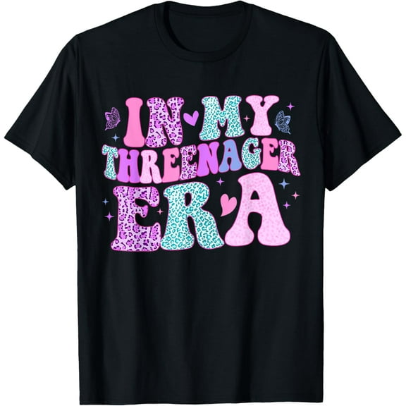 DOVU Groovy In My Threenager Era Girl 3Rd Birthday T-Shirt Unisex S-5XL Hot Trending Shirt, Vintage Birthday Gift
