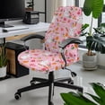 thumbnail image 2 of Xoenoiee Rabbit Carrot Egg Pattern Home Office Chair Covers Easter Decor Computer Desk Chair Covers High Back Universal Executive Boss Chair Covers Removable Gaming Chair Cover, Machine Washable, L, 2 of 6