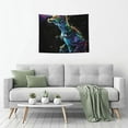 thumbnail image 5 of Kdxio colorful flames dinosaur Wall Hanging Tapestries Banner For Bedroom College Dorm Home Living Room Party Decor 29X37 In, 5 of 8