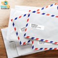 White Permanent Self Adhesive Shipping Labels ½” x 1 ¾” Easy Peel ...