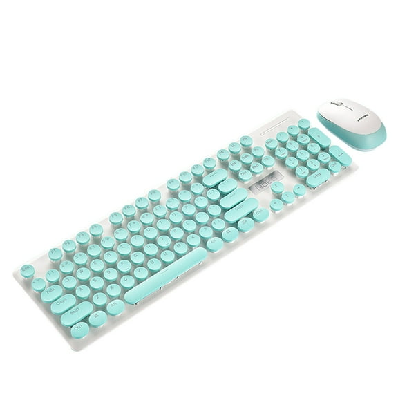 amlbb Retro Style wireless N520 Keyboard and Mouse Set 2.4G Wireless Keyboard and Mouse Wireless Keyboard And Mouse on Clearance