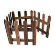 thumbnail image 1 of Almencla Landscape Edging Border Fence Strong Picket Fence for Tree Flowerbeds Indoor Brown Height 30cm, 1 of 8