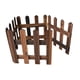 thumbnail image 1 of Valla de estacas, borde paisajístico, valla de madera decorativa para jardinería. Marrón Alto 30cm, 1 of 9